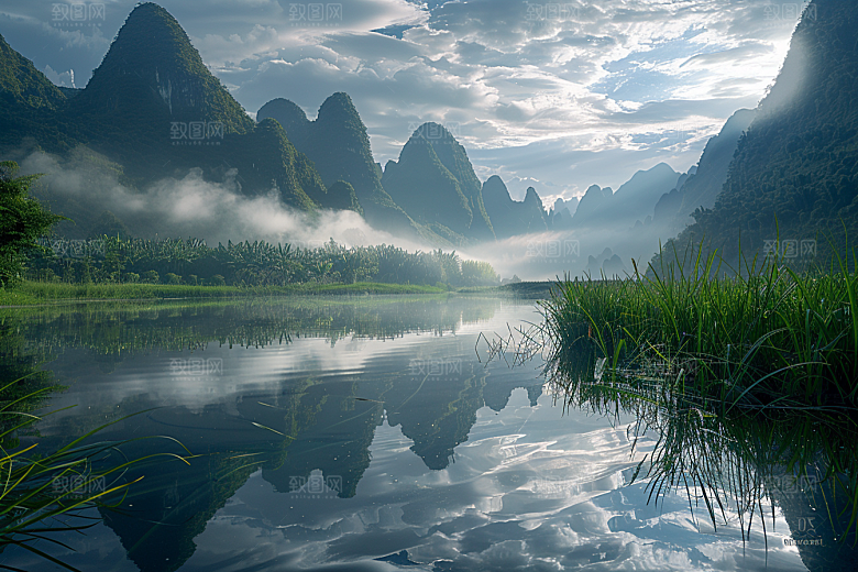 桂林山水高清精致摄影图