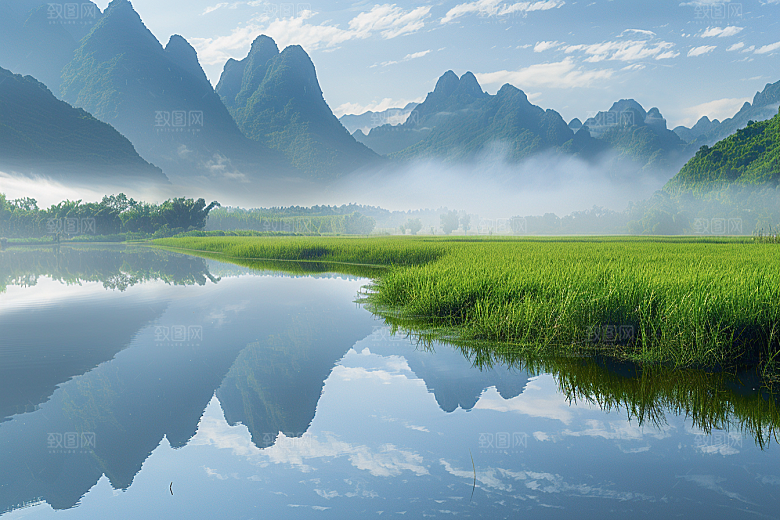 桂林山水旅游唯美摄影图