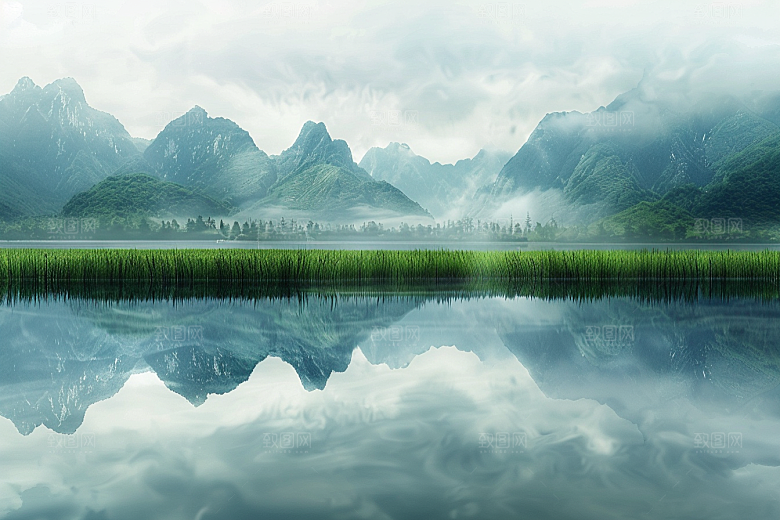 桂林山水漓江旅行摄影图