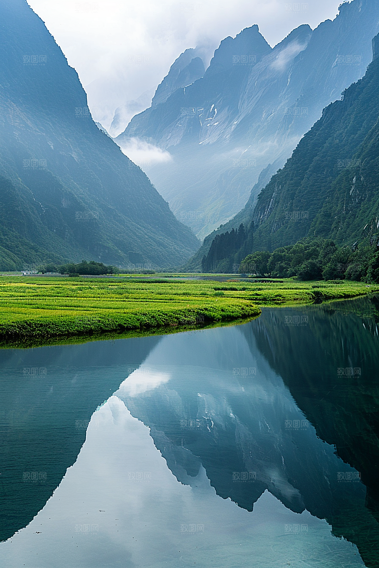 桂林山水河流旅行摄影图