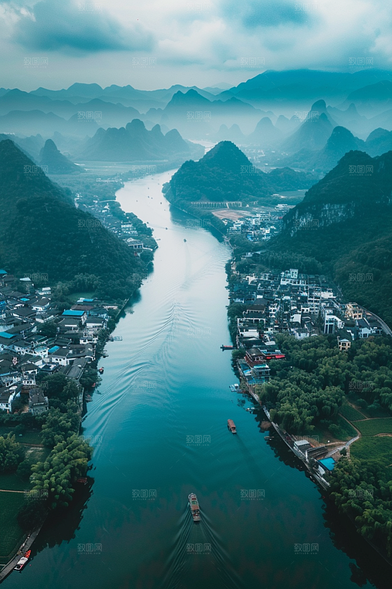 桂林山水唯美高清摄影图