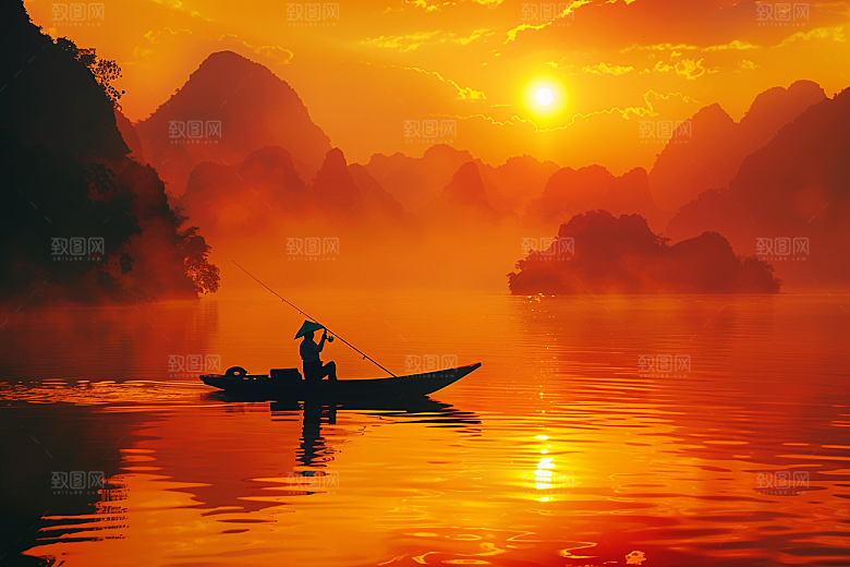 桂林山水广西精致摄影图
