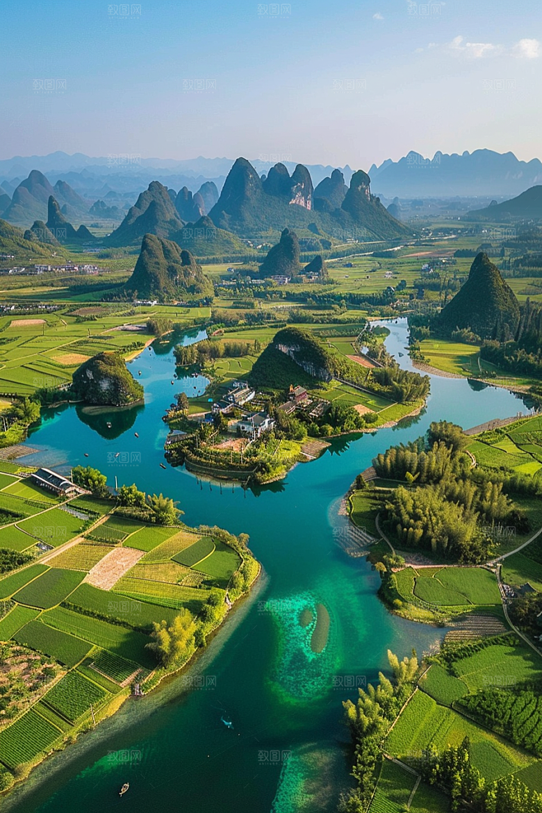 桂林山水精致旅游摄影图
