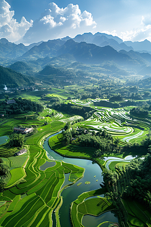 桂林山水自然旅行摄影图