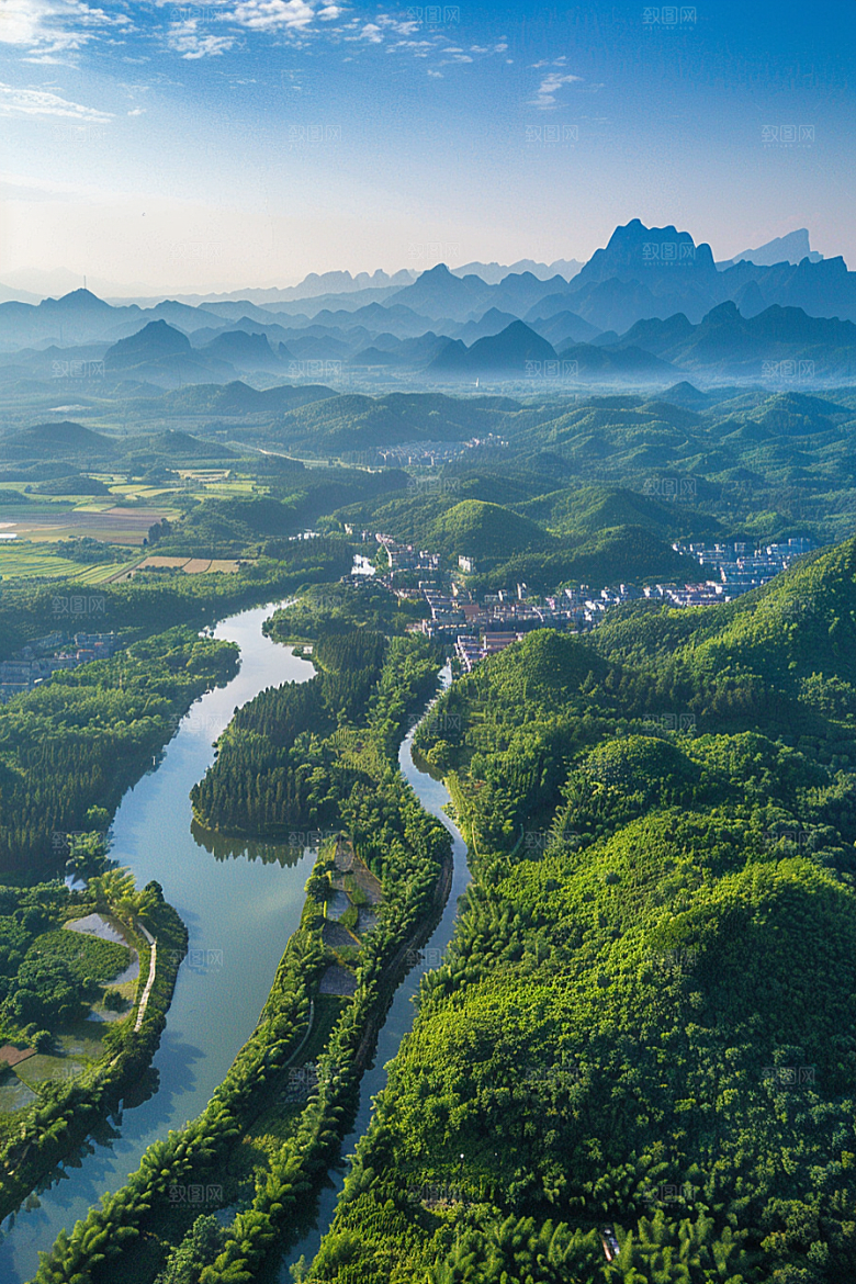 桂林山水旅游自然摄影图