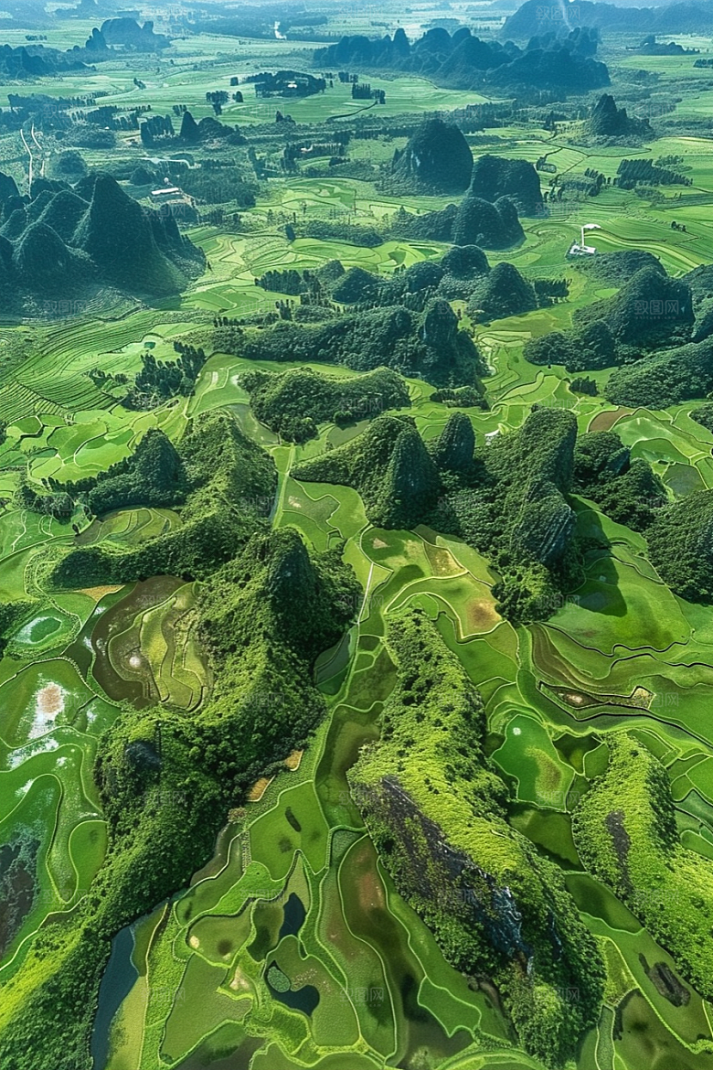 桂林山水精致阳朔摄影图