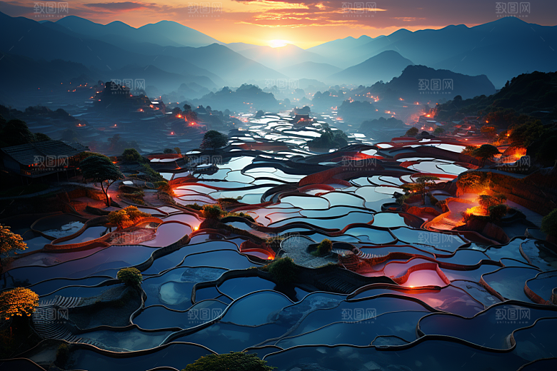 桂林山水旅行唯美摄影图