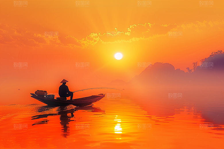 桂林山水阳朔精致摄影图