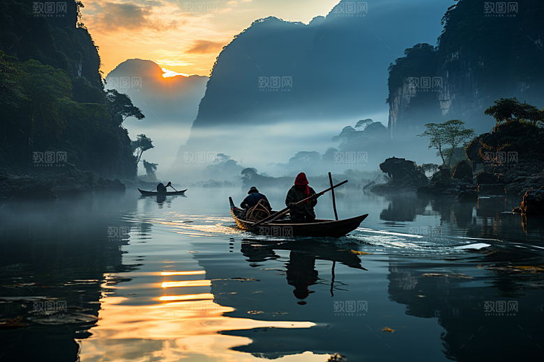 桂林山水广西唯美摄影图