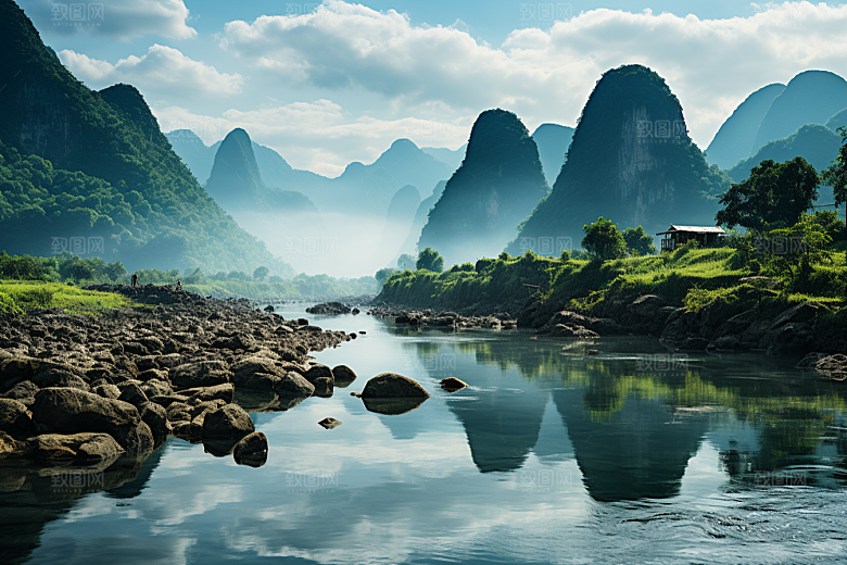 桂林山水旅行旅游摄影图