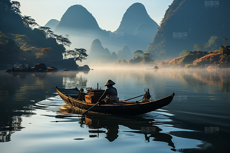 桂林山水旅游唯美摄影图