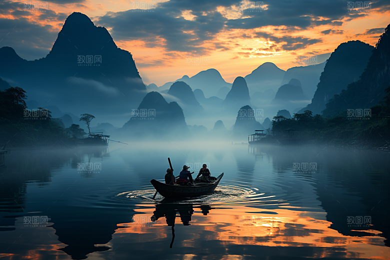 桂林山水精致高清摄影图