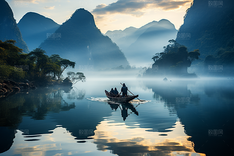 桂林山水大气旅行摄影图