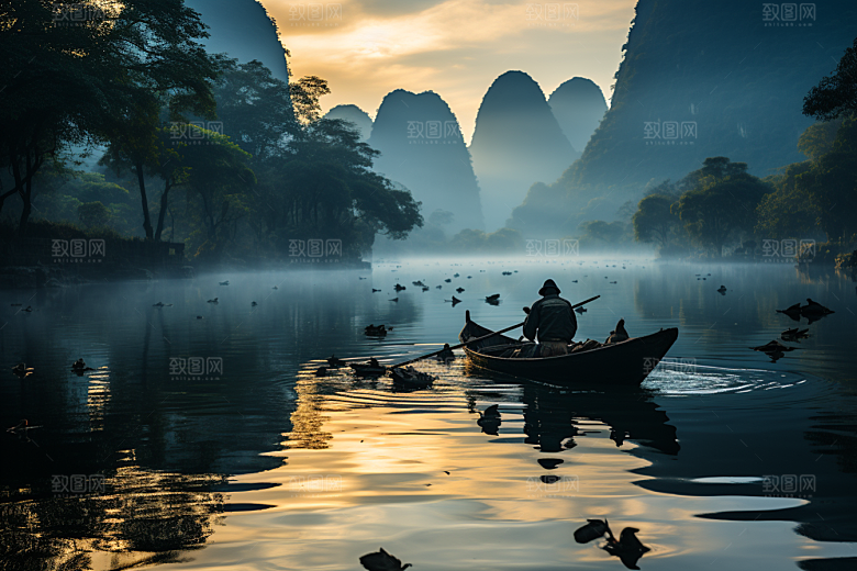 桂林山水大气自然摄影图