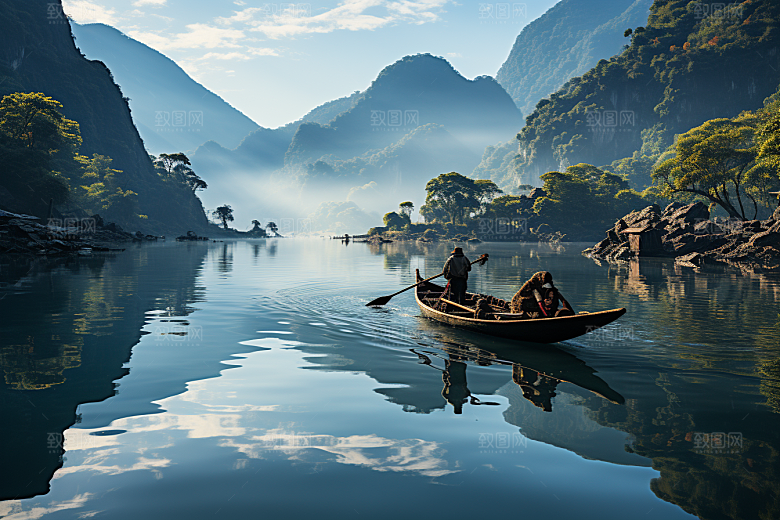 桂林山水广西旅行摄影图