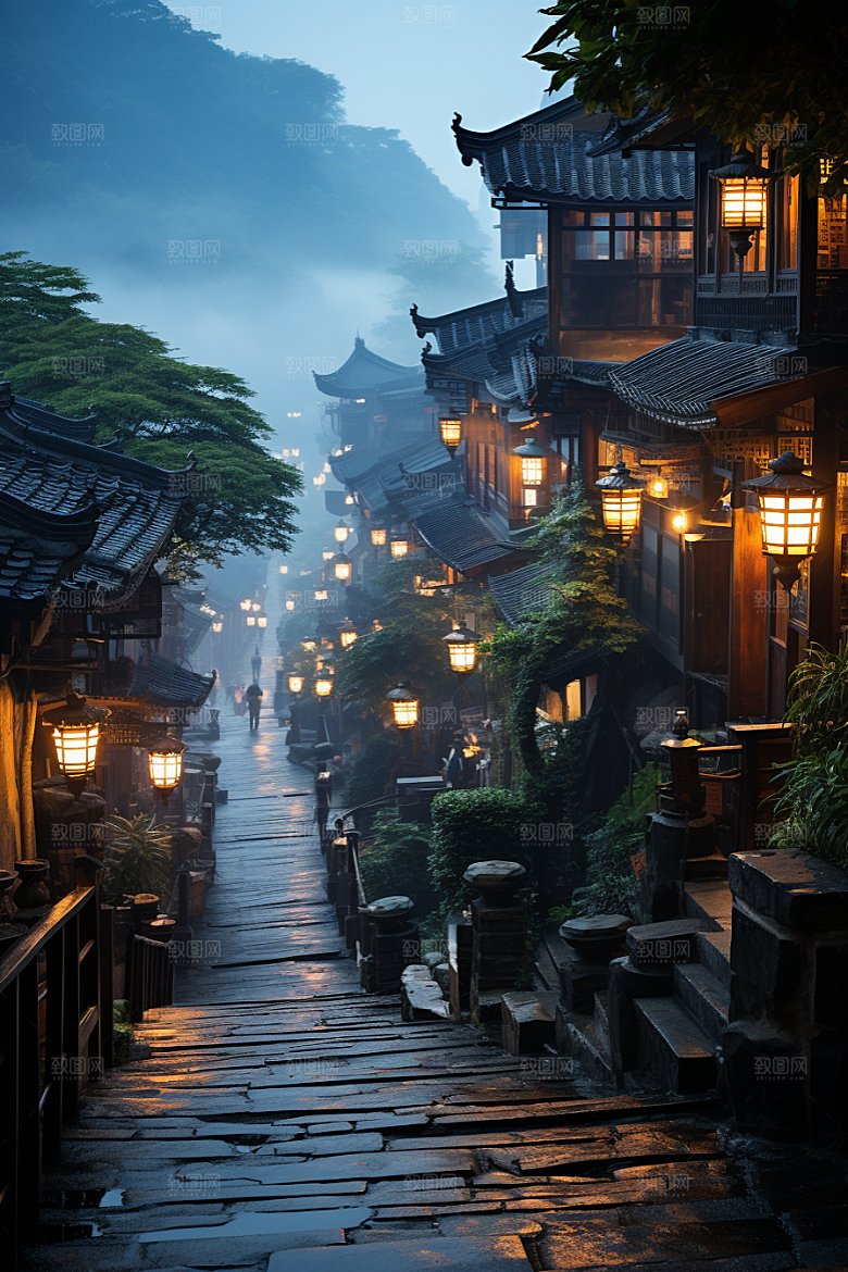 桂林山水漓江风光摄影图