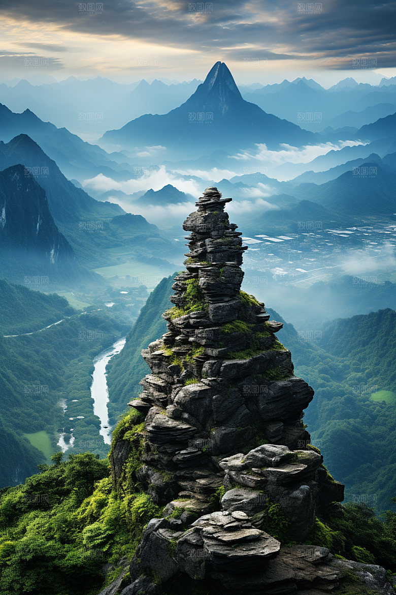 桂林山水风光旅行摄影图