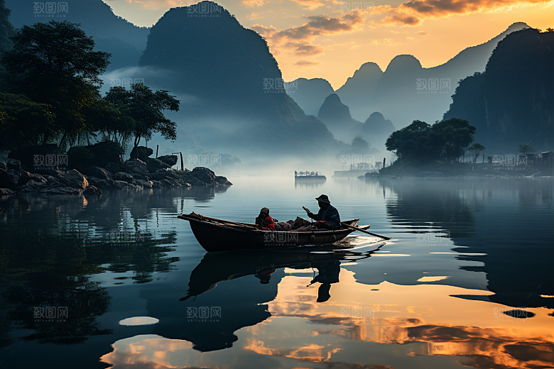 桂林山水唯美风光摄影图