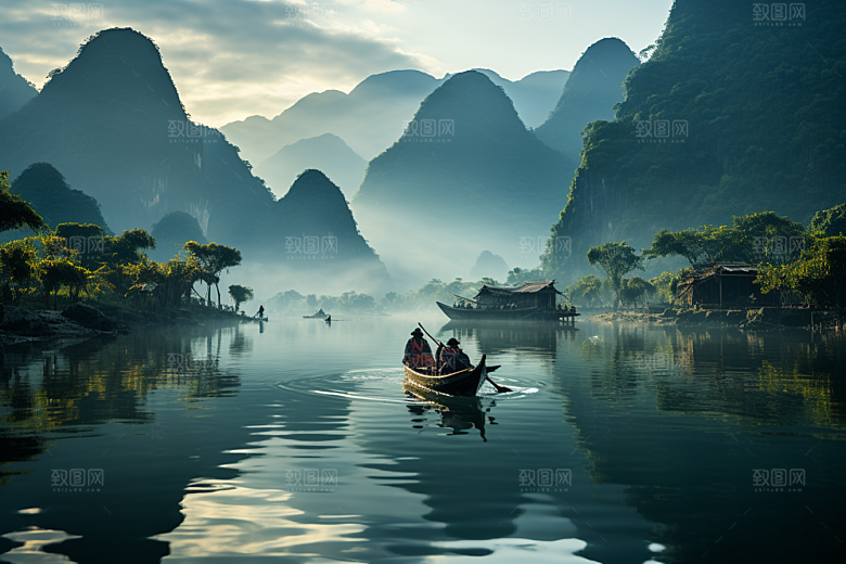 桂林山水唯美风光摄影图