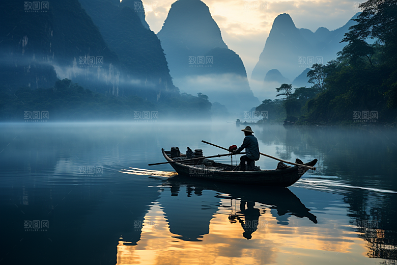 桂林山水唯美高清摄影图