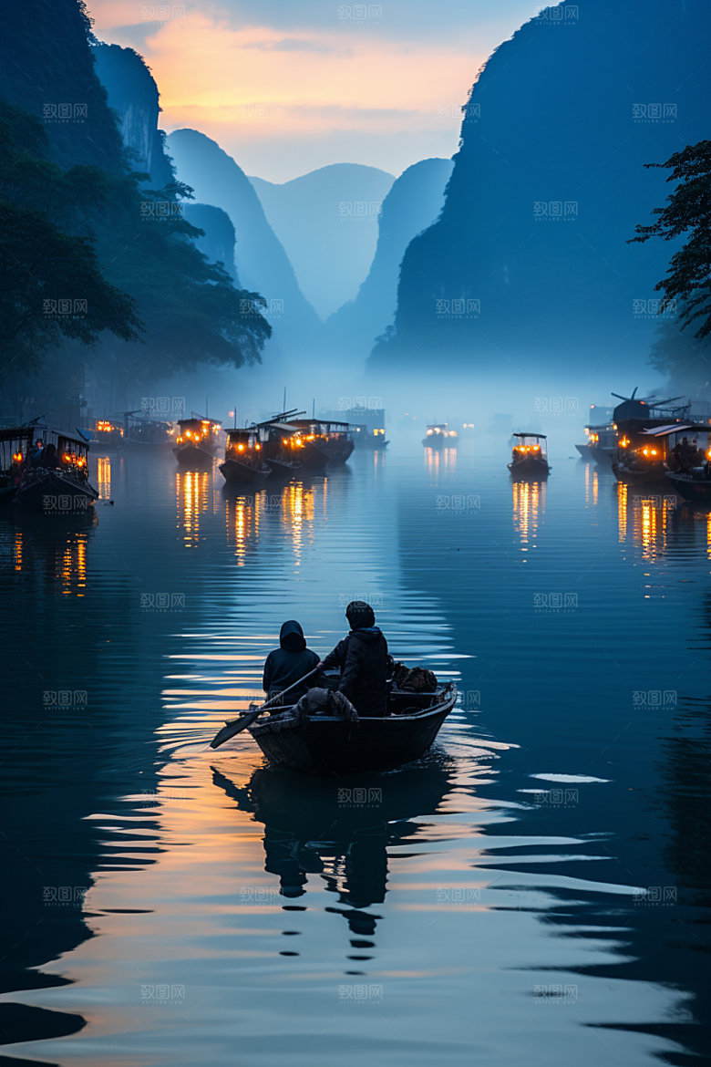 桂林山水大气风光摄影图