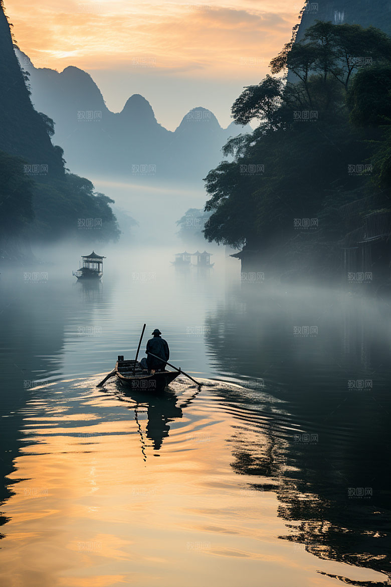 桂林山水山川旅行摄影图