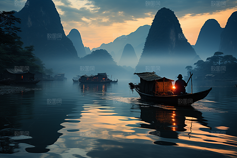 桂林山水精致唯美摄影图