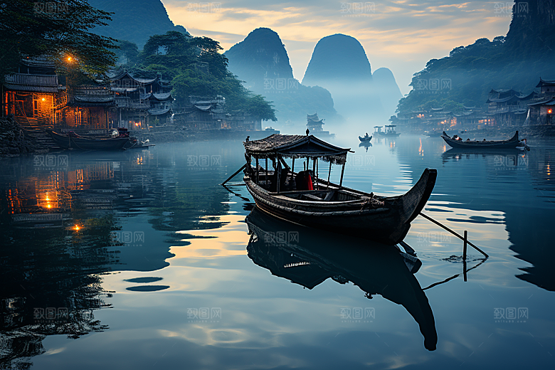 桂林山水风光旅行摄影图