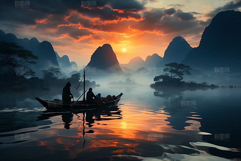 桂林山水旅游高清摄影图