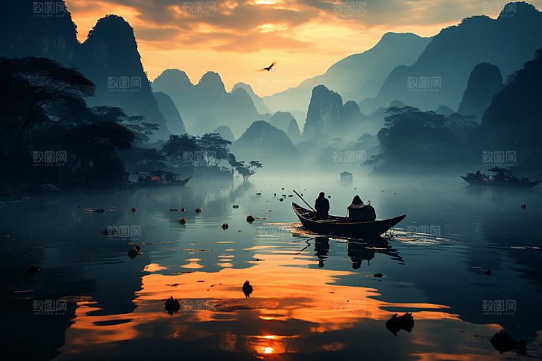 桂林山水唯美高清摄影图