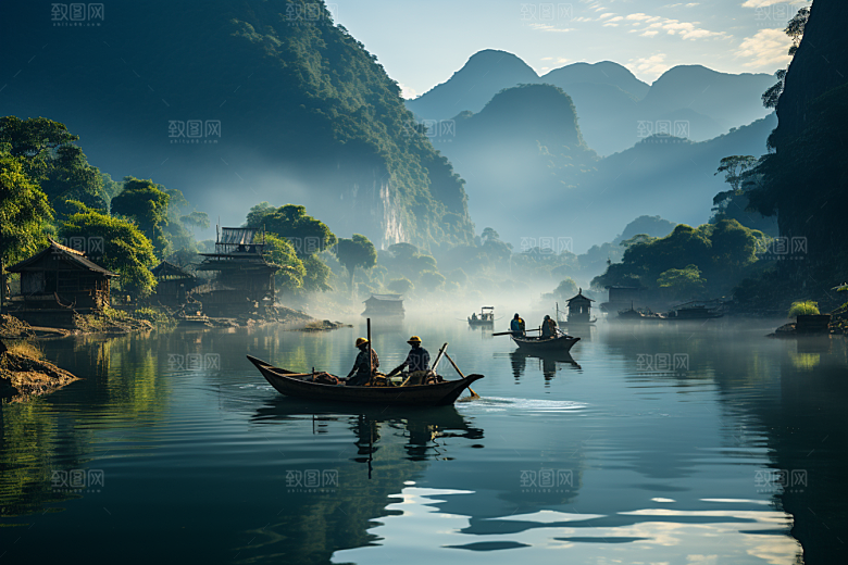桂林山水广西风光摄影图