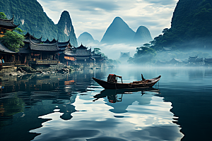 桂林山水精致高清摄影图