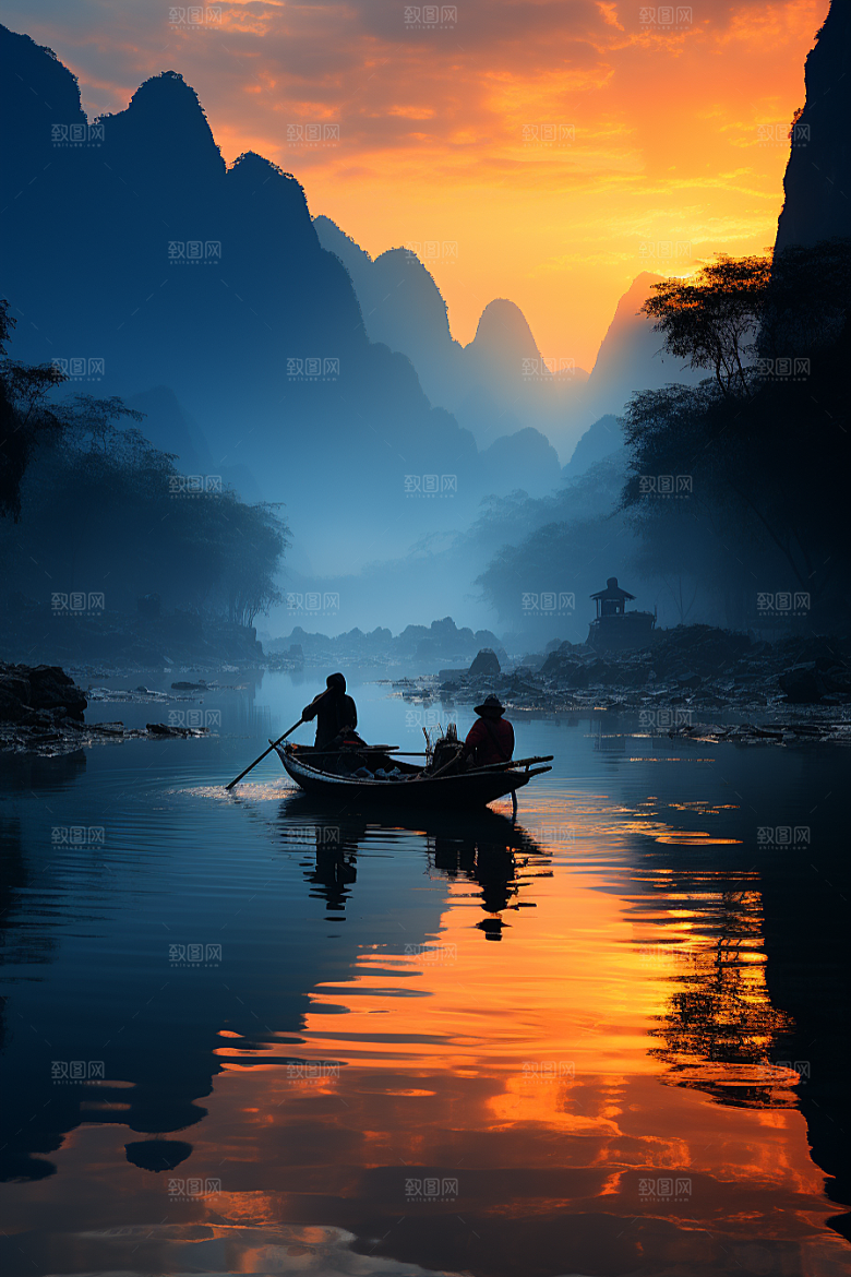 桂林山水高清大气摄影图