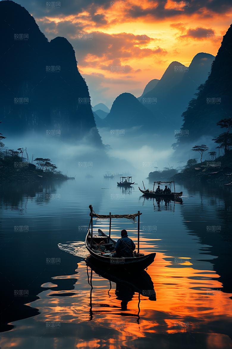 桂林山水精致风光摄影图