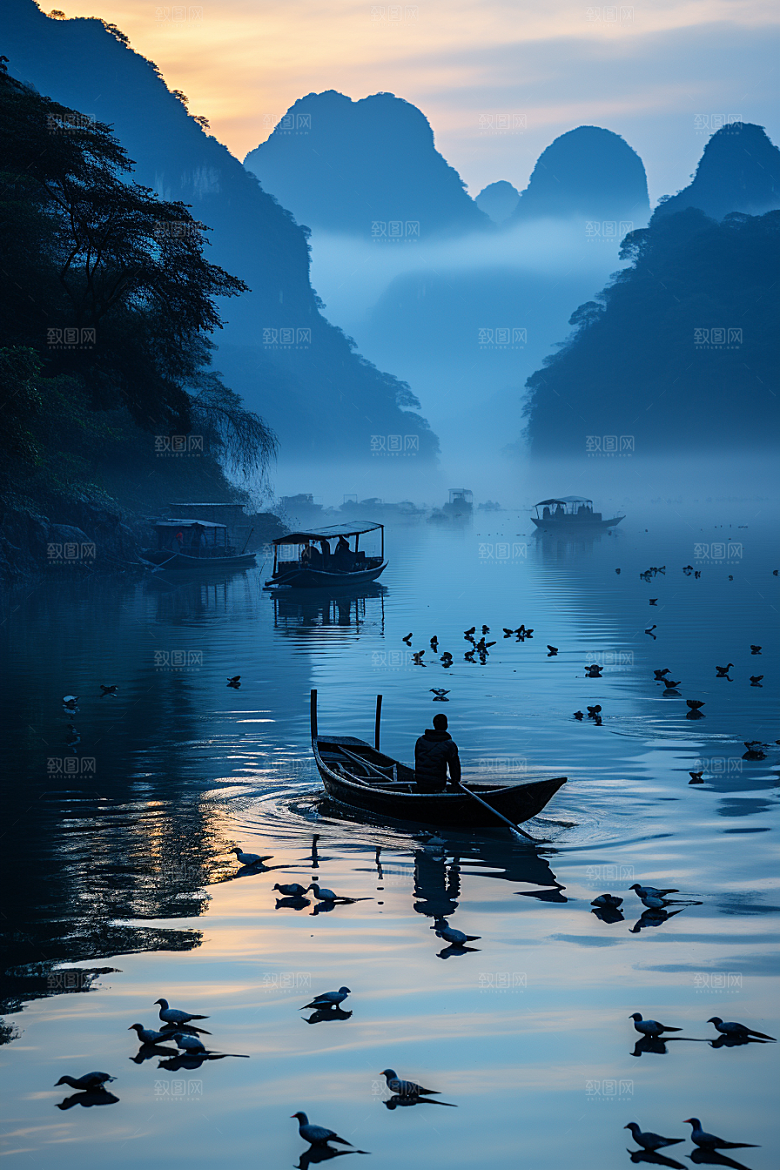 桂林山水山川旅游摄影图