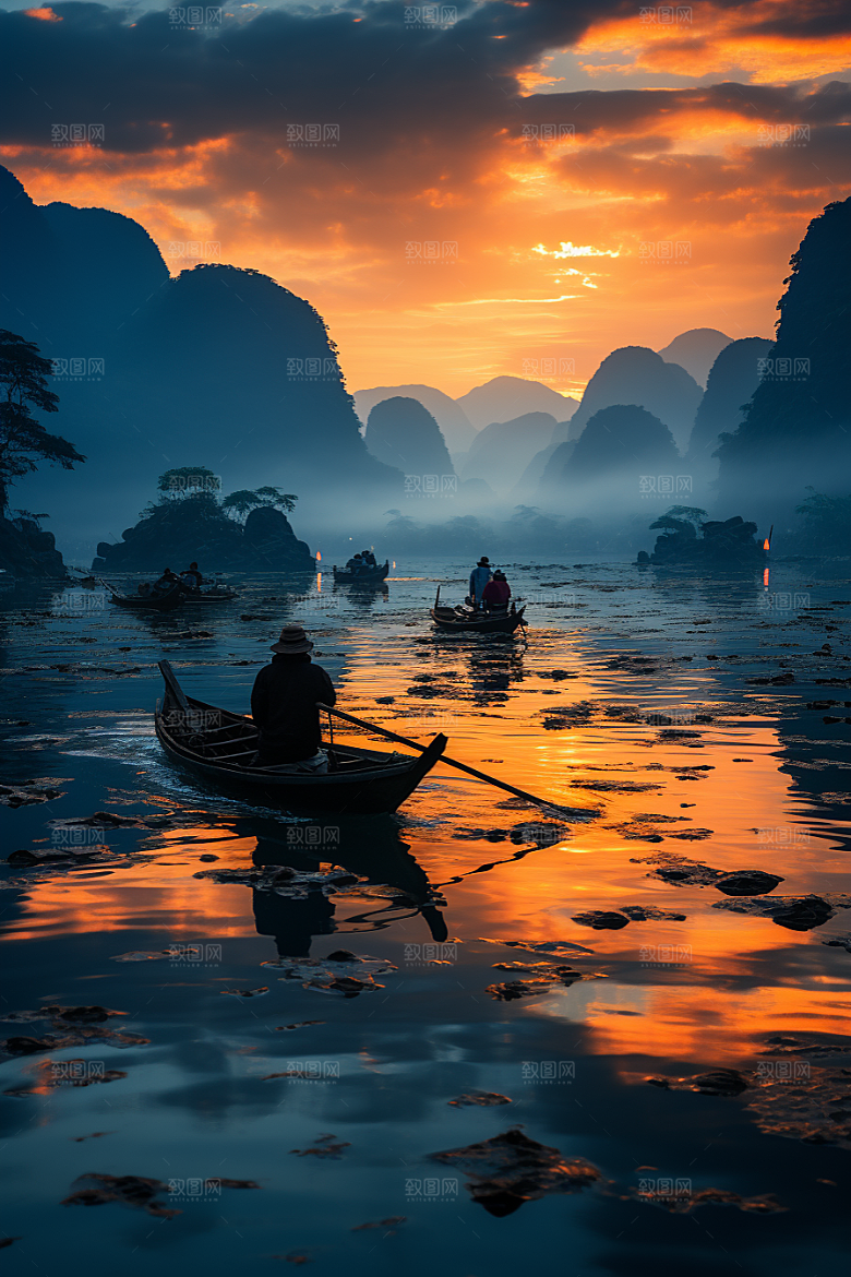 桂林山水广西风光摄影图