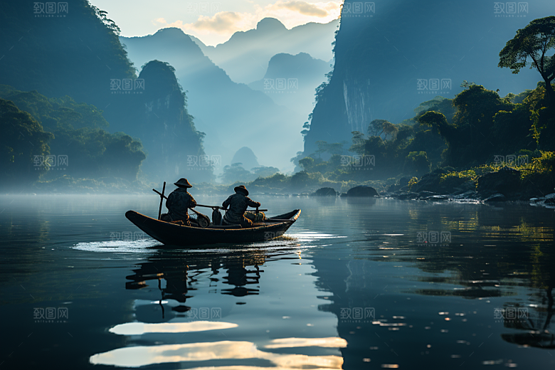 桂林山水广西高清摄影图