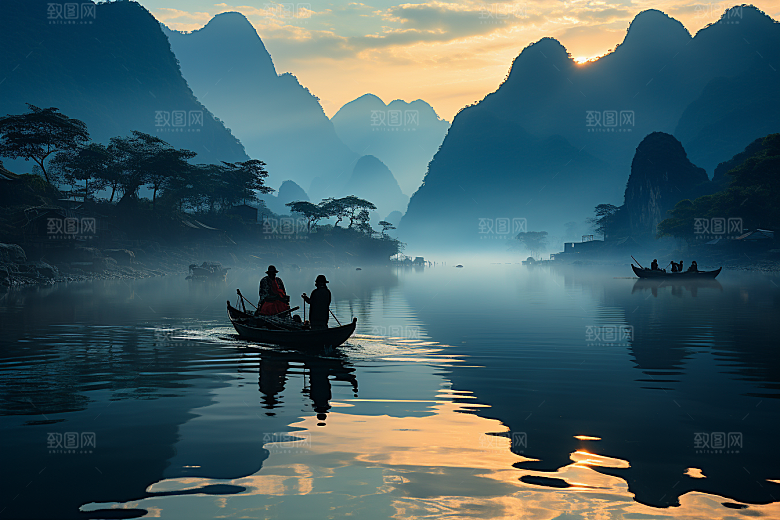 桂林山水精致唯美摄影图
