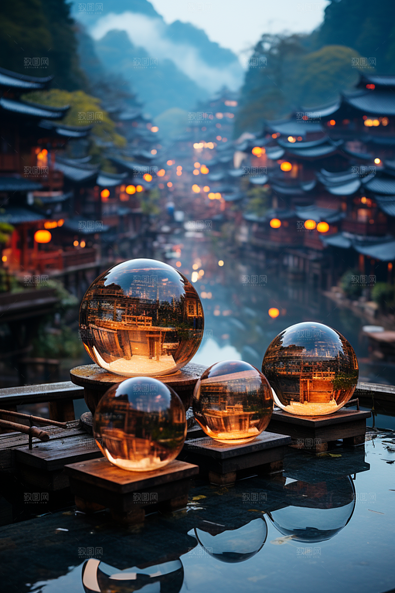 桂林山水旅行大气摄影图