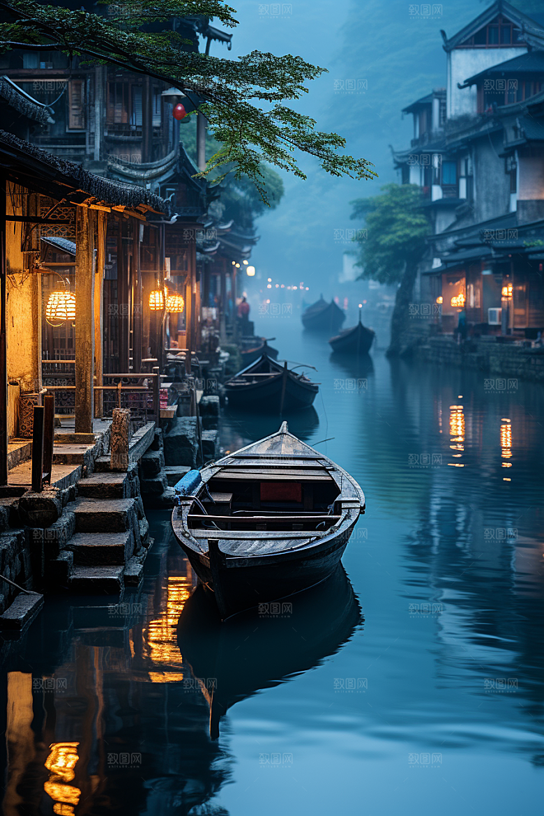 桂林山水唯美河流摄影图