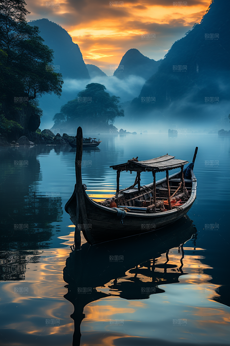 桂林山水唯美旅游摄影图