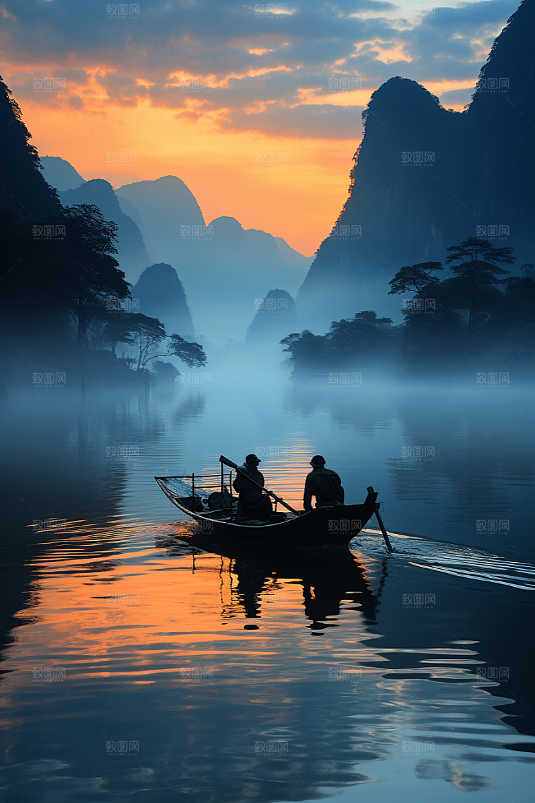 桂林山水旅游风光摄影图