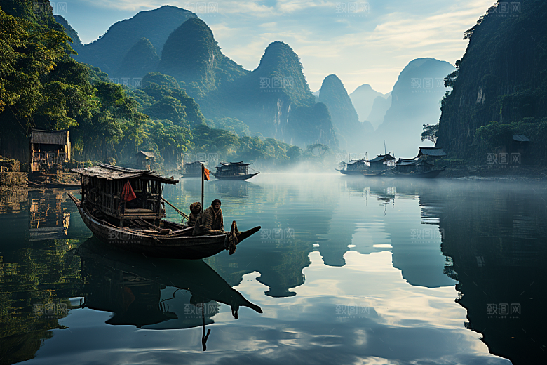 桂林山水旅游风光摄影图