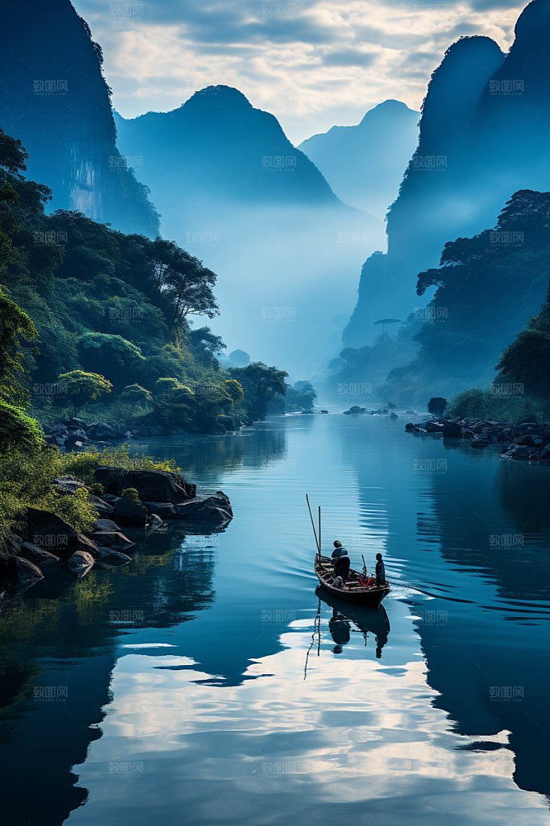 桂林山水山川旅行摄影图