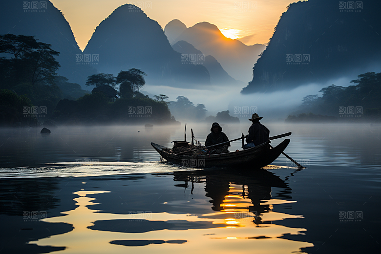 桂林山水精致风光摄影图