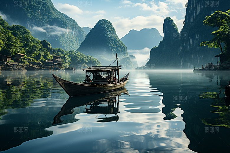桂林山水精致高清摄影图