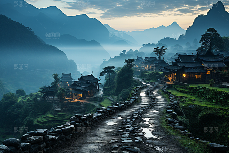 桂林山水广西唯美摄影图