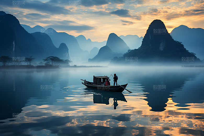 桂林山水精致唯美摄影图