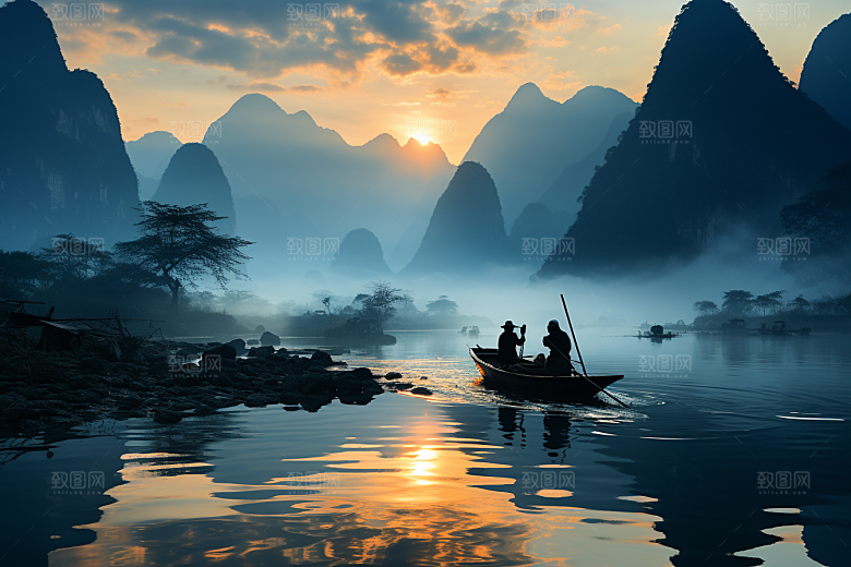 桂林山水唯美大气摄影图