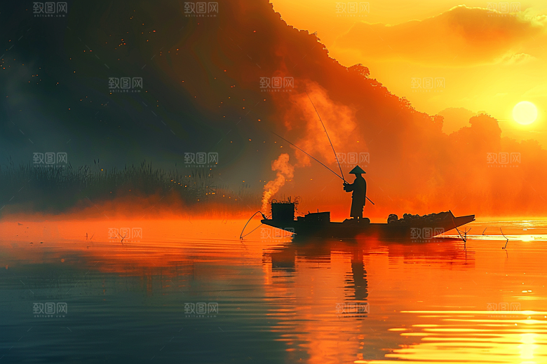 桂林山水高清喀斯特地貌摄影图